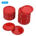 thumbnail image 3 of Uxcell 1" Flat Decorative Bottle Caps Craft Bottle Pendant Trays Double Sides Printed Red 50 Pack, 3 of 6