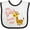 White and Black, variant on Inktastic My Saba Loves Me Cute Giraffe Boys or Girls Baby Bib