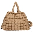 thumbnail image 3 of Bolso Mano Acolchado para Mujer Cruzado Viajes (café), 3 of 8