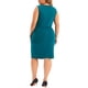 thumbnail image 3 of Agnes Orinda Plus Size Bodycon Dress for Women Summer Crisscross Twist Sleeveless Tank Vest Midi Dresses Blue 3X, 3 of 6