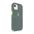 thumbnail image 5 of Speck iPhone 16e/15/14/13 CandyShell Grip MagSafe Compatible Case in Neo Drab and Glow Green, 5 of 7