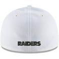 thumbnail image 4 of Men's New Era White Las Vegas Raiders Omaha Low Profile 59FIFTY Fitted Hat, 4 of 5