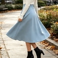 thumbnail image 5 of yillto Women's Casual Skirts Baggy Streetwear High Waist Maxi Long Skirt with Pockets, 5 of 5