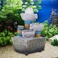 thumbnail image 3 of LYUMO Desktop Fountain, Fountain Waterfall, Mini Unique Shape Simulation Desktop Fountain Waterfall Table Ornament for Home Office Hotel, 3 of 8
