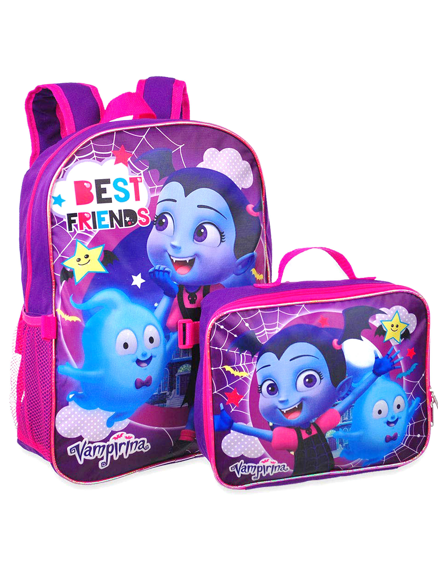 Girls Vampirina Best Friends Backpack 16" w/ Detachable Lunch Bag Purple - image 3 of 6