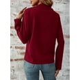 thumbnail image 2 of Women’s Jackets Fall Long Sleeve Lapel Zipper Pocket Button Street Style Casual Chic Motorcycle Coat S-2XL, 2 of 7