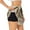 Black, variant on Coffee Time (2) Pattern Women's Athletic Shorts High Waisted Running Shorts with Liner Pockets Gym Elastic Workout Shorts-X-Large