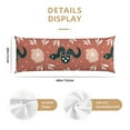thumbnail image 2 of Body Pillow Cover - Soft Body Pillow Pillowcase, Classic Cartoon Snake Flower Breathable Long Body Pillow Case Cover with Invisible Zipper 20x60in, 2 of 5