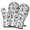 Schnauzer Dogs With, variant on Cute Oven Mitts,Rottweiler Dogs with Pioneer Flower Oven Mitt 2-Pack Set,Kitchen Gloves for Oven,Heat Resistant Oven Mitts 7.7"x12"