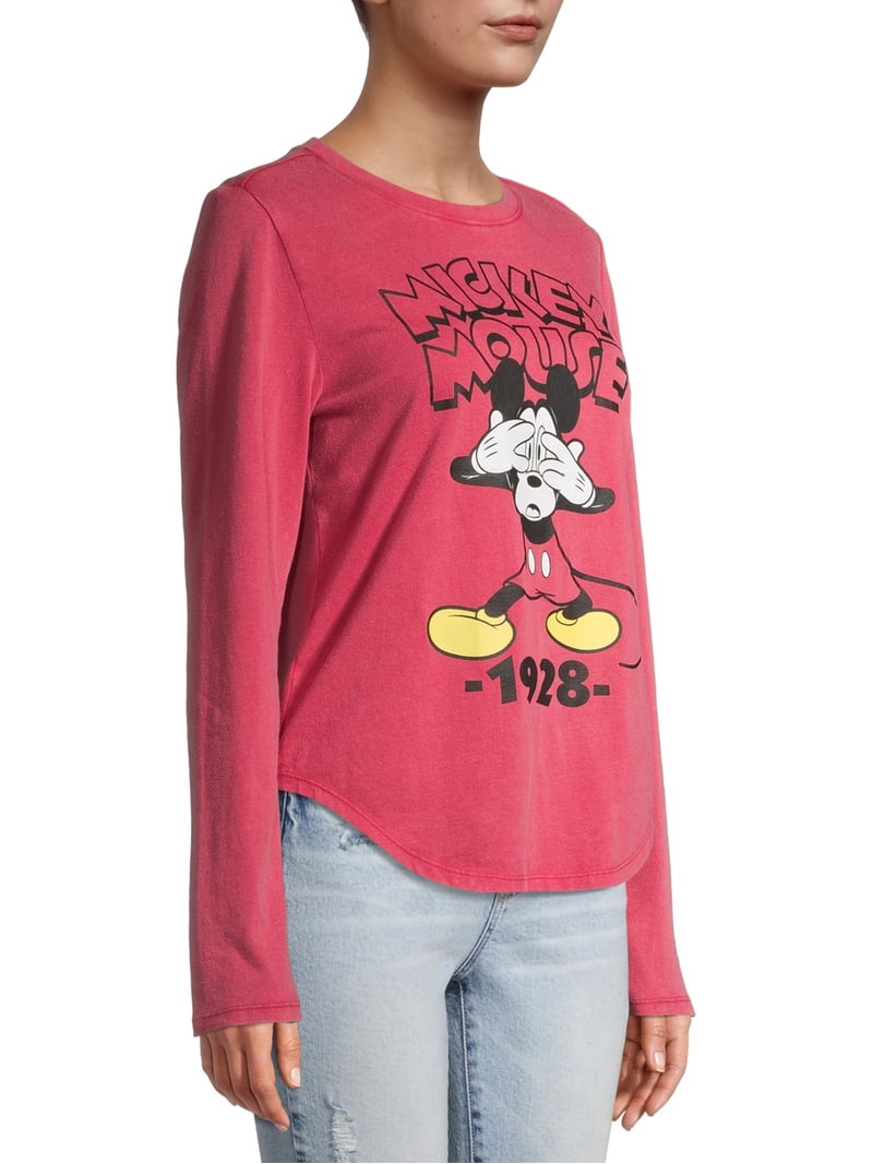 Disney Mickey Women's Long Sleeve T-Shirt - Walmart.com