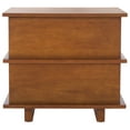 thumbnail image 2 of Safavieh Rodney Bohemian Rubberwood and Plywood Night Stands, Walnut, 2 of 6