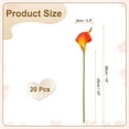 thumbnail image 2 of 20pcs Artificial Calla Lily Fake Silk Flowers Bouquet Real Touch for Home Garden Wedding Party Decoration, Orange, 2 of 7