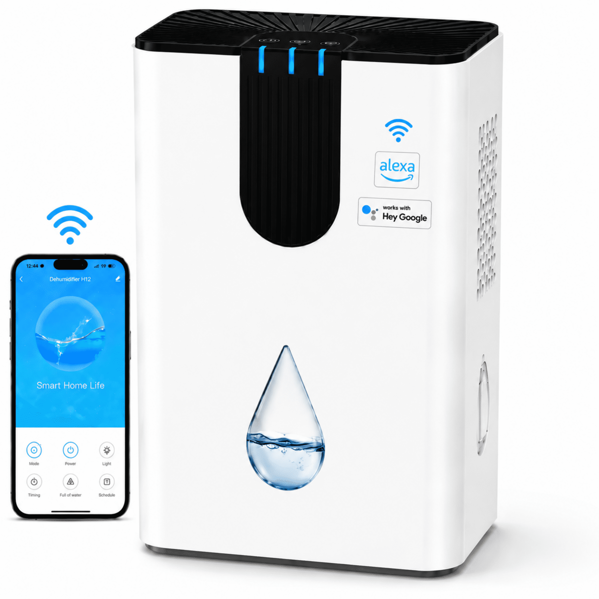 GE 50 Pint Portable Dehumidifier with Pump & Smart Dry - Walmart.com