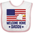 thumbnail image 3 of Inktastic Military Homecoming Welcome Home Daddy Boys or Girls Baby Bib, 3 of 4