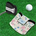 thumbnail image 5 of Haosy Pastel Hearts and Roses Golf Mallet Putter Cover Strong Magnetic Leather Golf Club Headcover Closure, 5 of 7