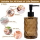 thumbnail image 4 of Dispensador de jabón YYTSGG de vidrio marrón con bomba de plástico negro de 330 ml, 4 of 6