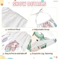 thumbnail image 6 of Girls' Jumpsuits Rompers Summer Casual Sleeveless Rompers With Pockets Spaghetti Strap Romper Cute Mermaid Pattern 2T, 6 of 7