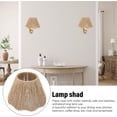 thumbnail image 3 of YoGold Small Rattan Lamp Shade – Boho Woven Drum Lampshade, Rope Design for Table Floor Lamp (Natural), 3 of 8