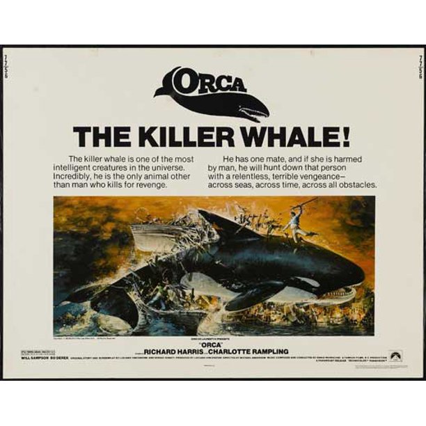 Orca Movie Poster Half Sheet Style A 22 X 28 1977 Walmart Com