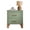 Sage Green, variant on Leumius Nightstand for Bedroom,Wood Bedside Table with 2 Drawer & Solid Wood Legs,Small Storage Cabinet for Living Room,Green