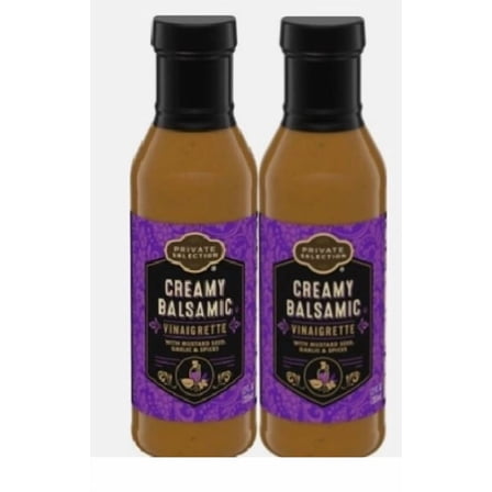 Creamy Balsamic Vinaigrette Salad Dressing, 2 Count, 12 oz
