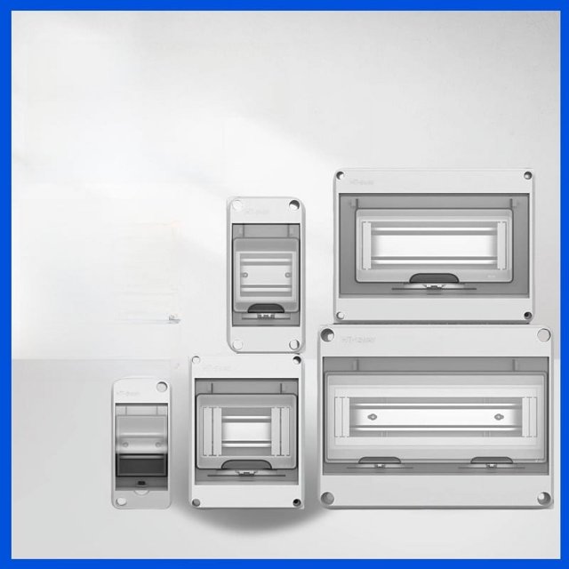 Caja de distribución impermeable con bucle HT-8, caja de interruptores para exteriores, para patio, impermeable, pequeña, vacía, abierta, a prueba de polvo, para uso doméstico