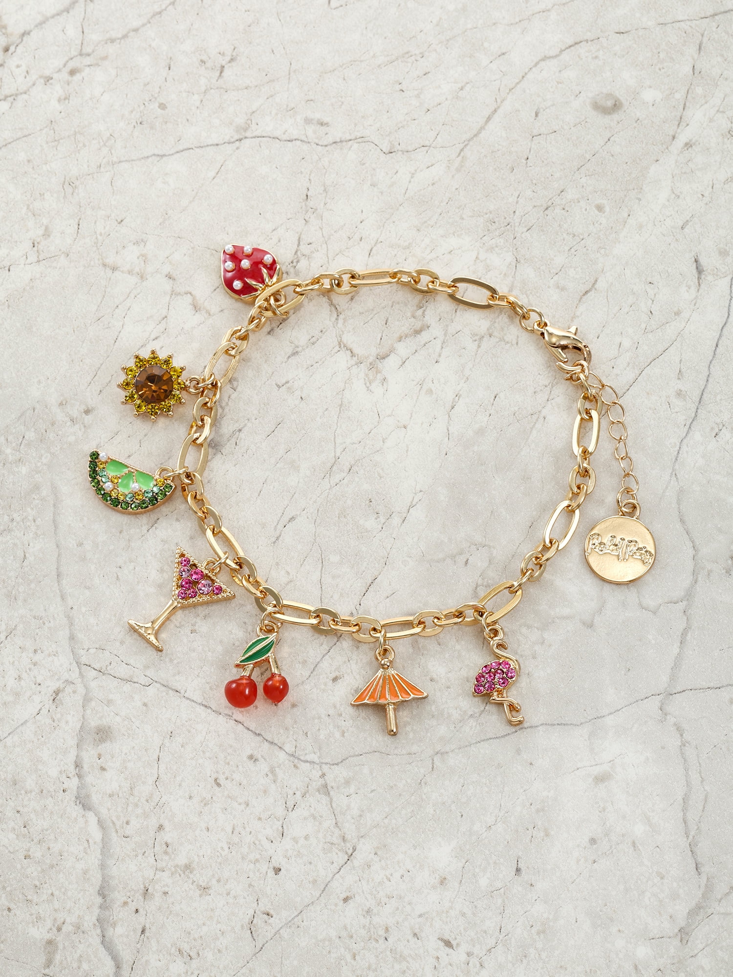Packed Party Tropical Punch Charm Bracelet, 1 Piece