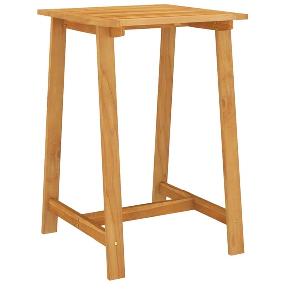 Inlife Garden Bar Table 27.6"x27.6"x41" Solid Acacia Wood