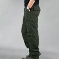 thumbnail image 2 of Men's Fleece Lined Tactical Pants Cotton Winter Warm Outdoor Softshell Pants Men Thermal Thick Heavyduty Cargo Pant, 2 of 4
