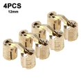 thumbnail image 1 of 4-pack Hidden Brass Barrel Hinges Cylindrical Invisible Concealed, 1 of 4