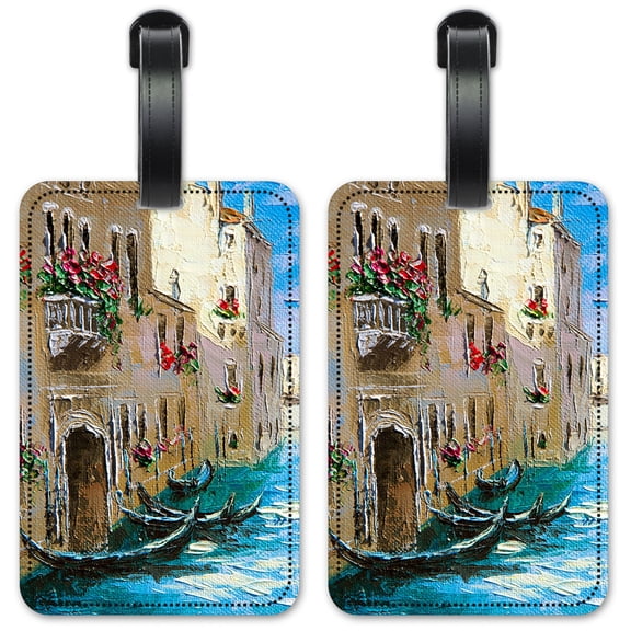 Italian River - Luggage ID Tags / Suitcase Identification Cards - Set of 2