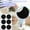 black C, variant on Latrodar For Cover Strap Carbon Fiber Case Anti-lost Location GPS Tracker-Protec Creative black 3.2x3.2 Inch Home Tools