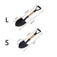 thumbnail image 2 of LUVCLS Small Wood Handle Stainless Steel Trowel (14.2 in) - Heavy Duty Mini Gardening Shovel for Planting, Digging & Soil Loosening, 2 of 5