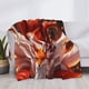 thumbnail image 3 of Fotbe Red Leaf Flame Fox Manta de Franela con Estampado, Manta Ultrasuave para Cama, Sofá, Auto, Hipoalergénica y Antibolitas-80"x60", 3 of 6