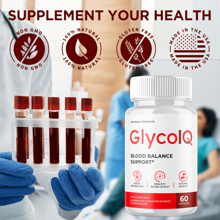 Glyco IQ Blood Support Pills Advanced Formula Vitamin Supplement GlycoIQ 60  Capsules - Walmart.com