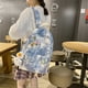 thumbnail image 2 of Vintage Canvas Schoolbag for Girls Gray/Green/Blue/Pink Multi-pocket Backpack for Female Teenage Girl Backpack, 2 of 5