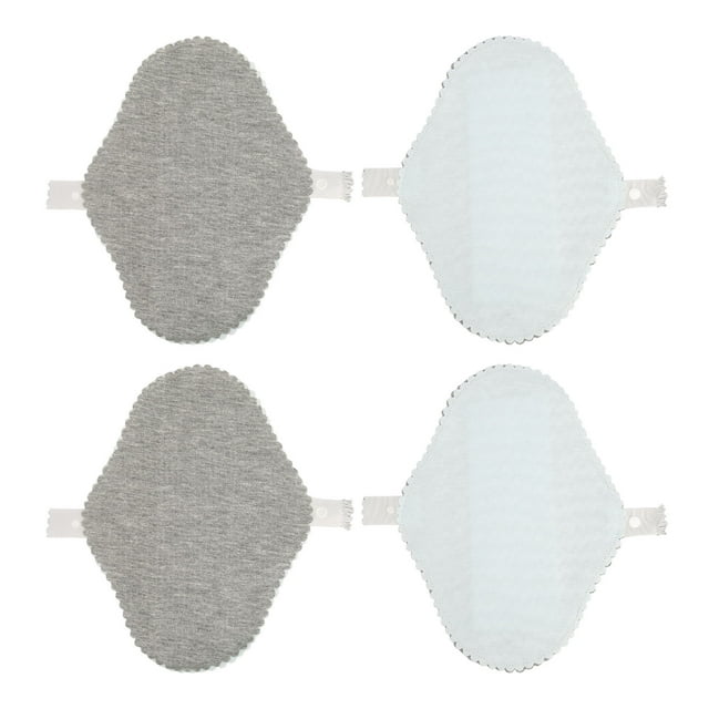 Serviette Hygiénique Réutilisable, Absorption Régulière Confortable 4 Pcs Serviettes Féminines pour Périodes S 18.5x13.5cm / 7.28x5.31 Po,m 22x16cm / 8.66x6.3in,L 25x16.5cm / 9.84x6.5in