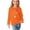 41-orange kids shirts, variant on UPPADA Cute Tops for Girls Funny Print T-Shirts Crew Neck Long Sleeve Pullover Casual Comfy Kids Shirts Graphic Sweatshirt 4 Years, Days