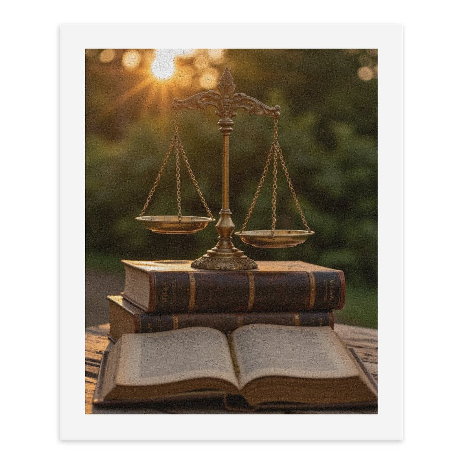 Paint by Numbers Kit for Adults, Scales Of Justice With Books Paint by Numbers, Easy Paint by Numbers Kit for Adults Beginner, DIY Adult Paint by Number Kits on Canvas, Home Decor