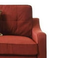 thumbnail image 3 of Benzara Splendid Sectional Sofa With 2 Pillows, Red Linen, 3 of 4