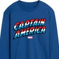 thumbnail image 3 of Marvel Captain America - Logo Type Print - Men's Long Sleeve Graphic Tee, 3 of 5