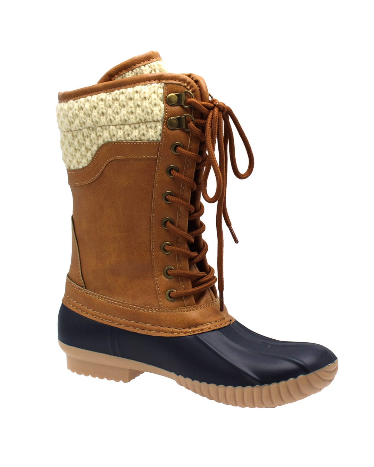 womens red duck boots