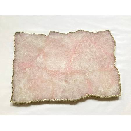 

Large Rose Quartz Agate Cheese Platter/Tray/Personalised