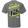 thumbnail image 3 of Men's Team Penske  Heather Charcoal Ryan Blaney 2023 NASCAR Cup Series Champion Trophy T-Shirt, 3 of 3