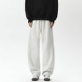 thumbnail image 5 of Styesk Men's Pants Man Solid Color Return To The Ancients Droop Euryscelia Drawstring Pattern Trousers, 5 of 5