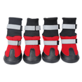 thumbnail image 1 of 4 Uds. Zapatos de moda para cachorros, botas de escalada antideslizantes para deportes al aire libre, suministros para mascotas, perros pequeños, medianos y grandes (rojo, L) Rojo Verde, 1 of 5
