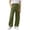 Army Green-12, variant on LONKITO Toddler Boys Pants School Uniform Casual Pants with Pockets Elastic Waist Curved Barrel Pants Size 110