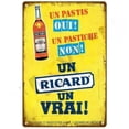 thumbnail image 5 of Letreros de hojalata de metal, placa Un Richard Un Vati, decoración de pared, carteles vintage, pintura de hierro para cuevas de hombres, cafeterías, jardines, clubes y bares, 5 of 5
