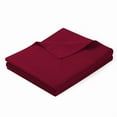 thumbnail image 2 of 1100 Thread Count 100% Egyptian Cotton 3-Piece Flat Sheet (1 Flat + 2 Pillow Covers) Size King Color Burgundy Solid, 2 of 5