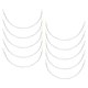 thumbnail image 2 of 24 Pares De Sujetadores Hechos A Mano De Acero Inoxidable Copa De Repuesto Con Aros BE Cup Sunnimix Reemplazo de sujetador con aros, 2 of 8